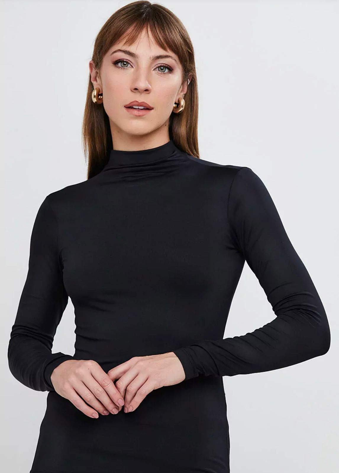 BLUSA GOLA ALTA MANGA LONGA