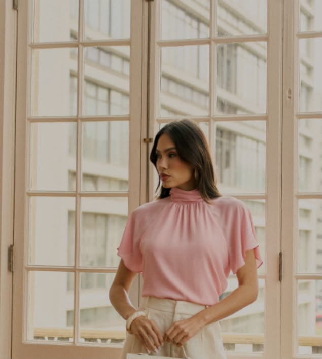 BLUSA MANGA SINO BOTOES